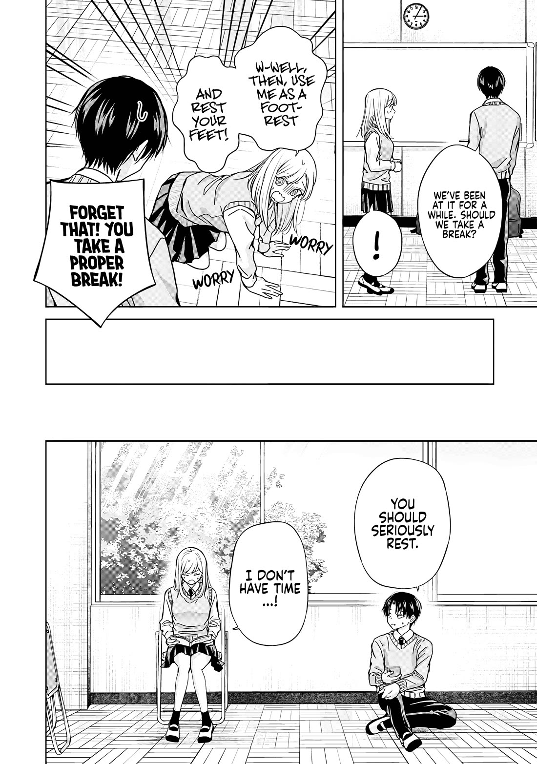 Kusunoki-san Failed to Debut in High School Chapter 35.1 page 6 - Chapter 35.1: Even if Hebikawa is sick, why does it concern me? (Part one)