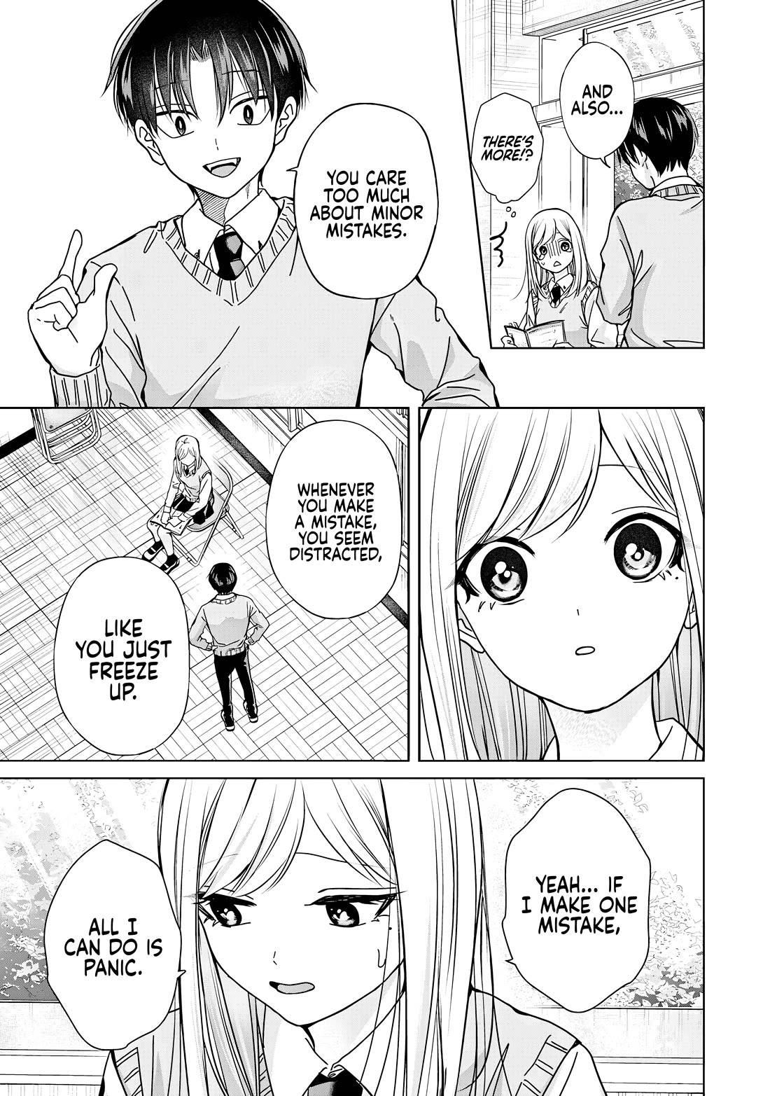 Kusunoki-san Failed to Debut in High School Chapter 35.1 page 9 - Chapter 35.1: Even if Hebikawa is sick, why does it concern me? (Part one)