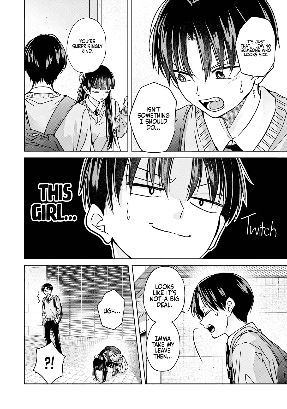Kusunoki-san Failed to Debut in High School Chapter 35.2 page 12 - Chapter 35.2: Even if Hebikawa is sick, why does it concern me? (Part two)