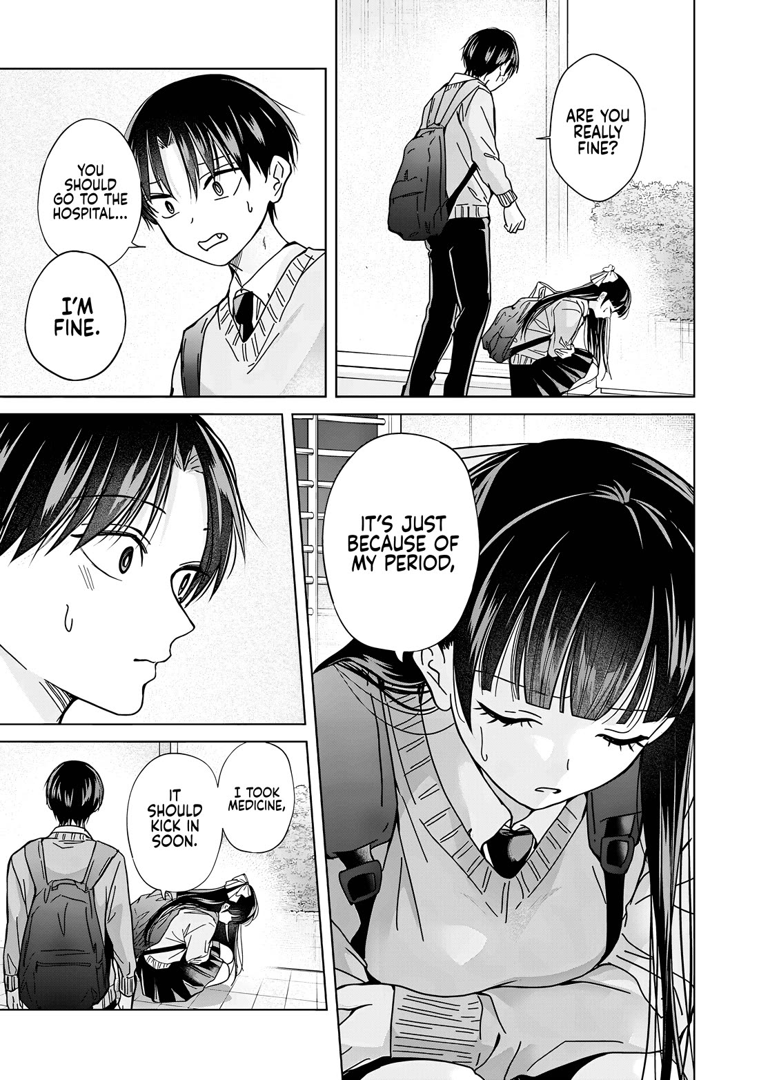 Kusunoki-san Failed to Debut in High School Chapter 35.2 page 13 - Chapter 35.2: Even if Hebikawa is sick, why does it concern me? (Part two)