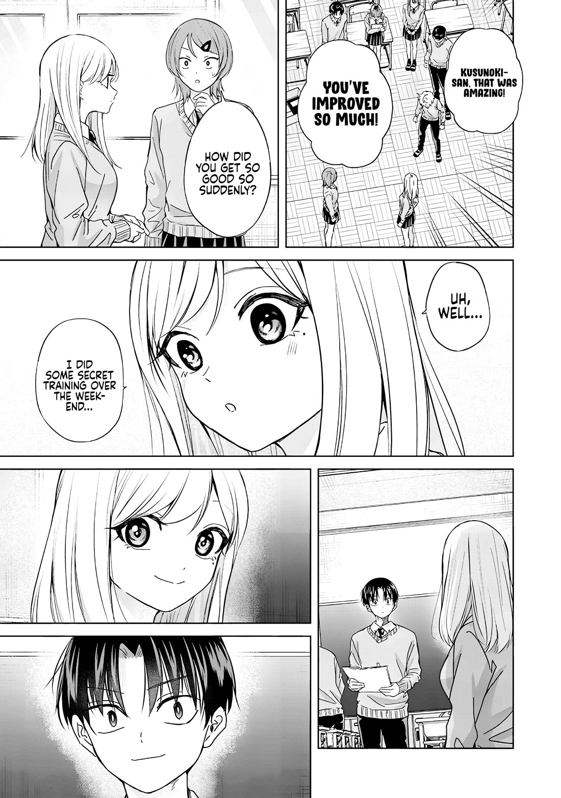Kusunoki-san Failed to Debut in High School Chapter 37 page 3 - Chapter 37: I thought I'd have my lady check to see if it looks weird