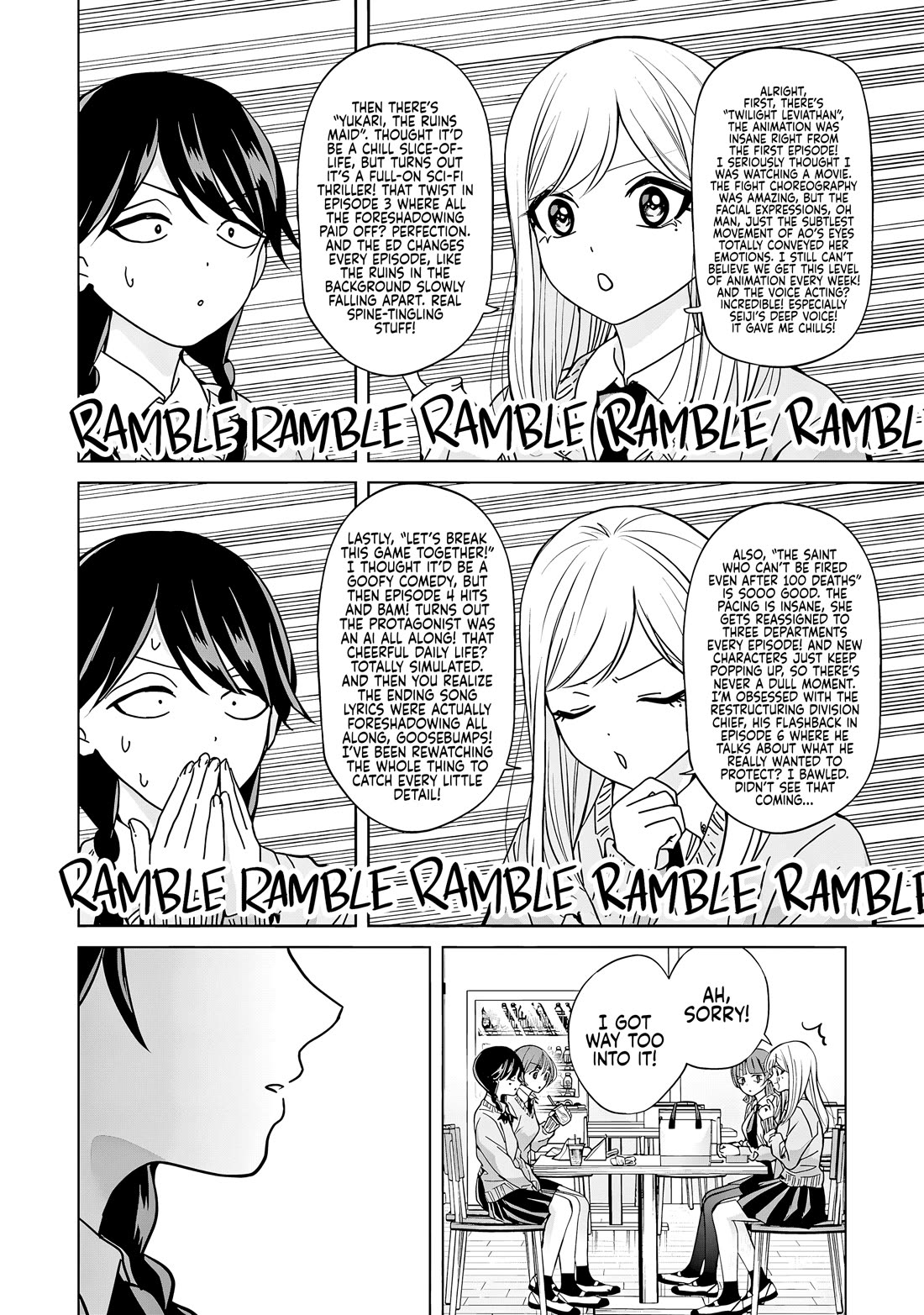 Kusunoki-san Failed to Debut in High School Chapter 43 page 10 - Chapter 43: Keisuke-kun... seeing me that way... I’m just overthinking it... Right?