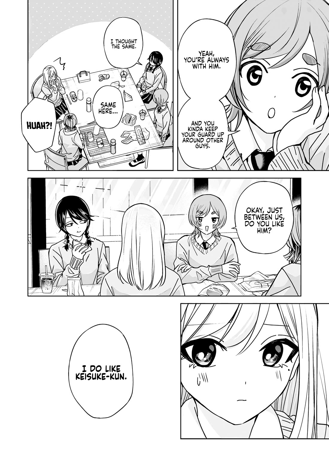 Kusunoki-san Failed to Debut in High School Chapter 43 page 14 - Chapter 43: Keisuke-kun... seeing me that way... I’m just overthinking it... Right?