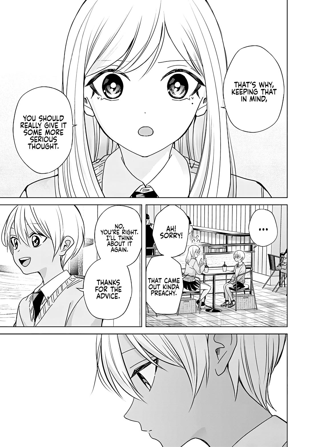 Kusunoki-san Failed to Debut in High School Chapter 44.1 page 5 - Chapter 44.1: Why Do I Even Like Him? (First Part)