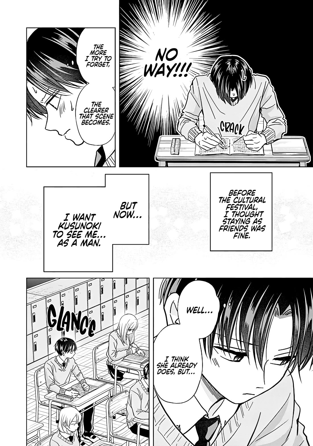 Kusunoki-san Failed to Debut in High School Chapter 47 page 4 - Chapter 47: I don't want to be just a friend. I want her to see me as a man