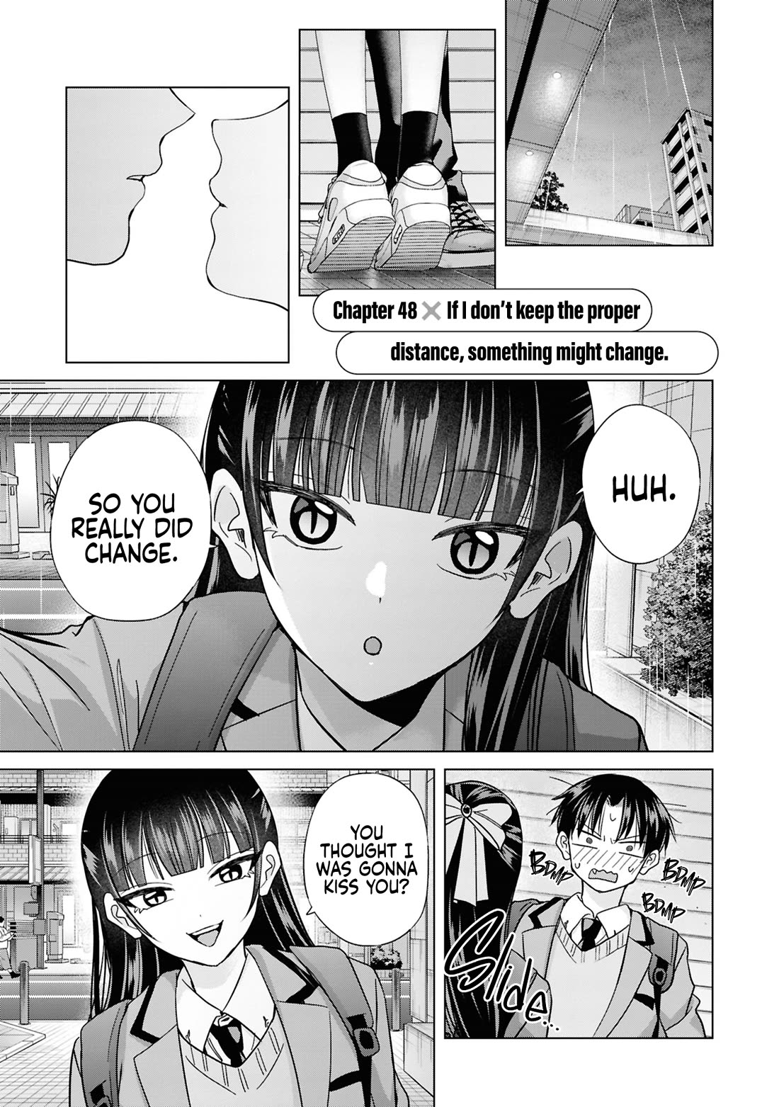 Kusunoki-san Failed to Debut in High School Chapter 48 page 1 - Chapter 48: If I don't keep the proper distance, something might change