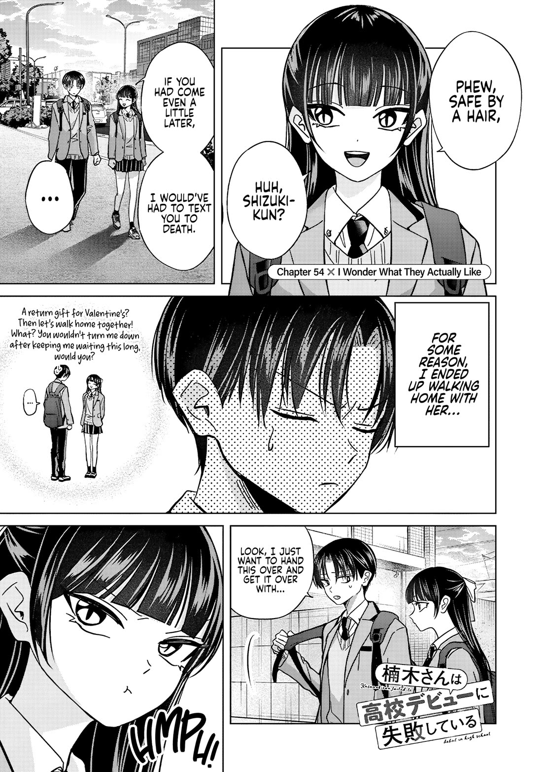 Kusunoki-san Failed to Debut in High School Chapter 54.2 page 1 - Chapter 54.2: I wonder what they actually like (Second Part)