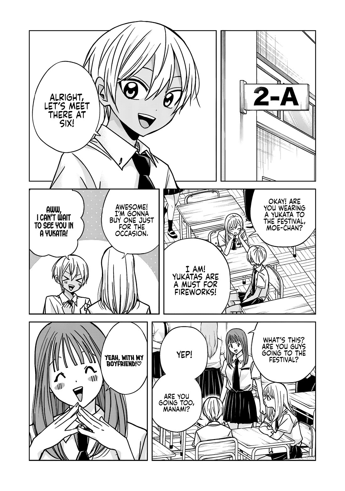 Kusunoki-san Failed to Debut in High School Chapter 59.1 page 4 - Chapter 59.1: Otobe is Definitely Acting Weird Today.