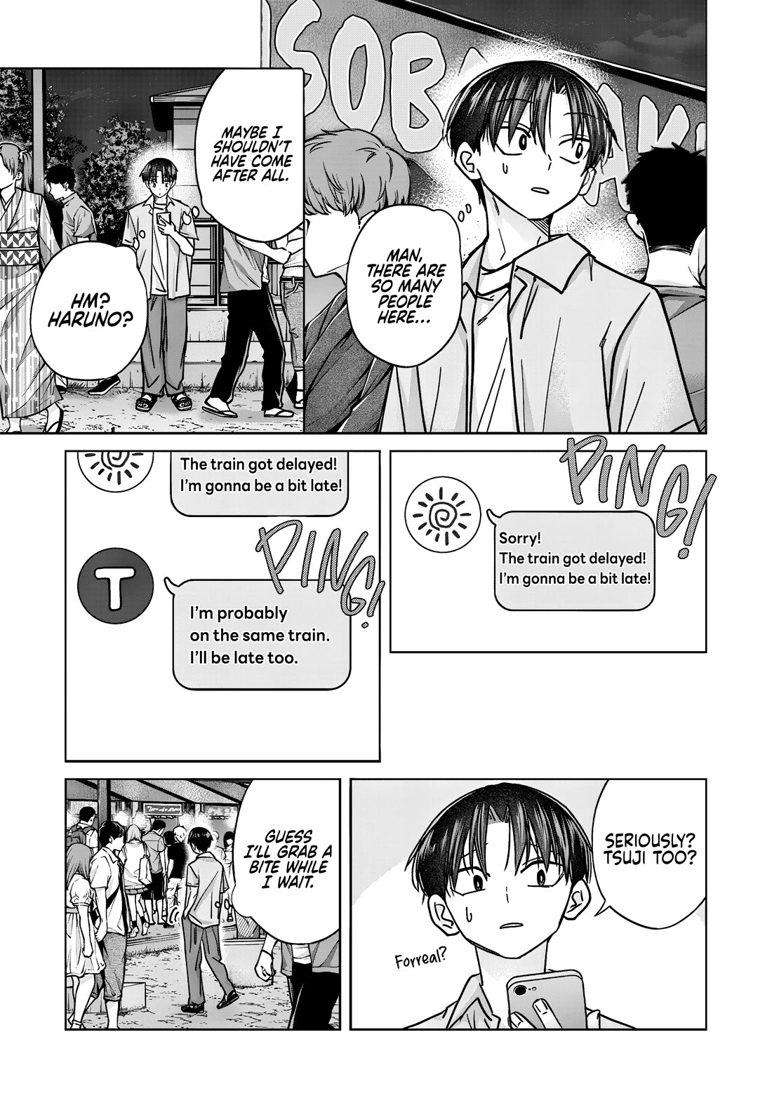 Kusunoki-san Failed to Debut in High School Chapter 59.1 page 7 - Chapter 59.1: Otobe is Definitely Acting Weird Today.