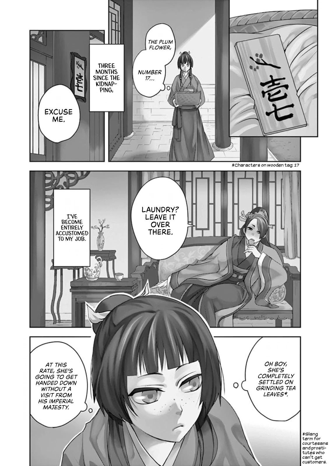 Kusuriya no Hitorigoto - Maomao no Koukyuu Nazotoki Techou Chapter 1 page 4 - Chapter 1: Maomao And The Curse