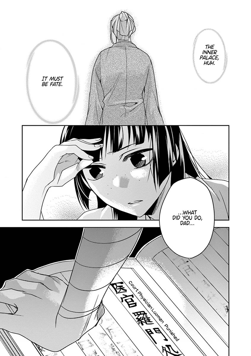 Kusuriya no Hitorigoto - Maomao no Koukyuu Nazotoki Techou Chapter 11 page 20 - Chapter 11: The Head Attendant's Secret