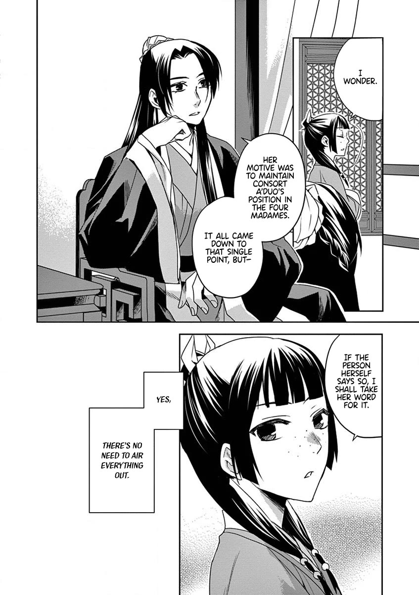 Kusuriya no Hitorigoto - Maomao no Koukyuu Nazotoki Techou Chapter 12 page 22 - Chapter 12: Consort A'duo