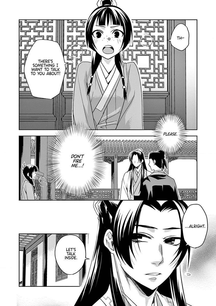Kusuriya no Hitorigoto - Maomao no Koukyuu Nazotoki Techou Chapter 13 page 17 - Chapter 13: Dismissal