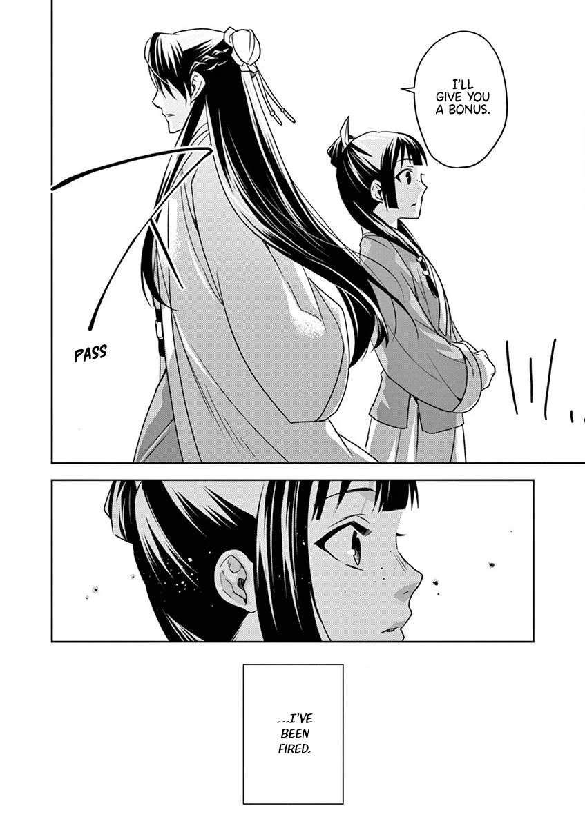 Kusuriya no Hitorigoto - Maomao no Koukyuu Nazotoki Techou Chapter 13 page 22 - Chapter 13: Dismissal