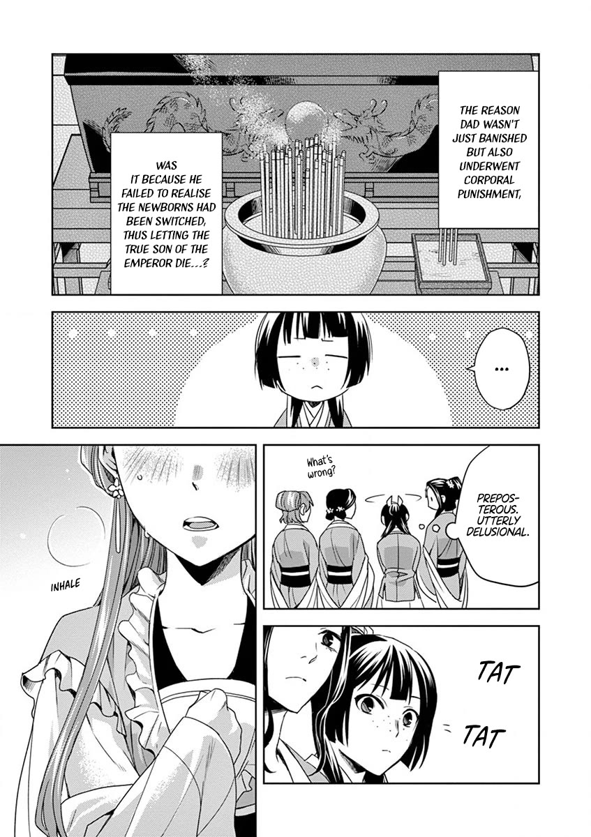 Kusuriya no Hitorigoto - Maomao no Koukyuu Nazotoki Techou Chapter 13 page 7 - Chapter 13: Dismissal