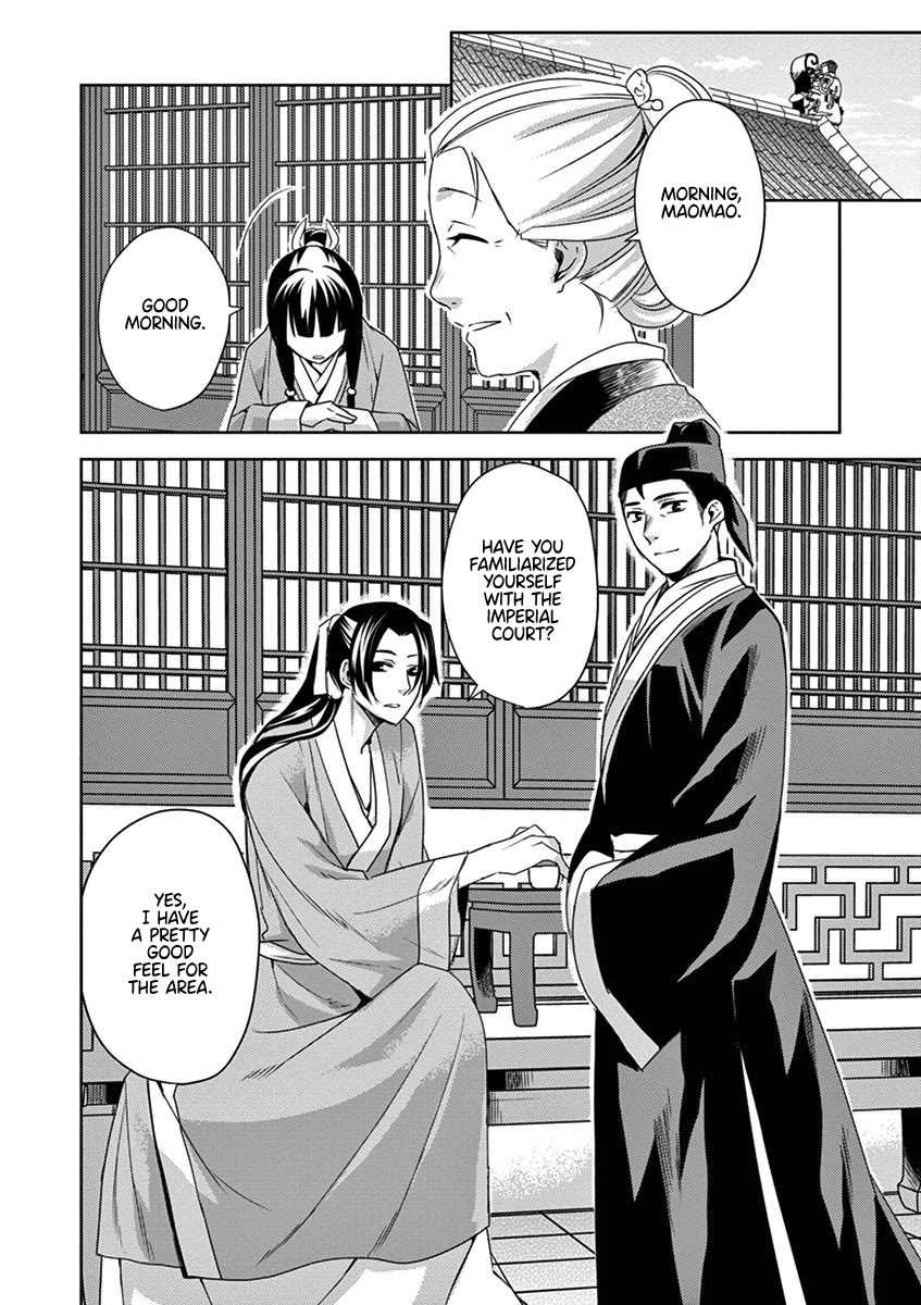 Kusuriya no Hitorigoto - Maomao no Koukyuu Nazotoki Techou Chapter 14 page 34 - Chapter 14: Working in the Imperial Court