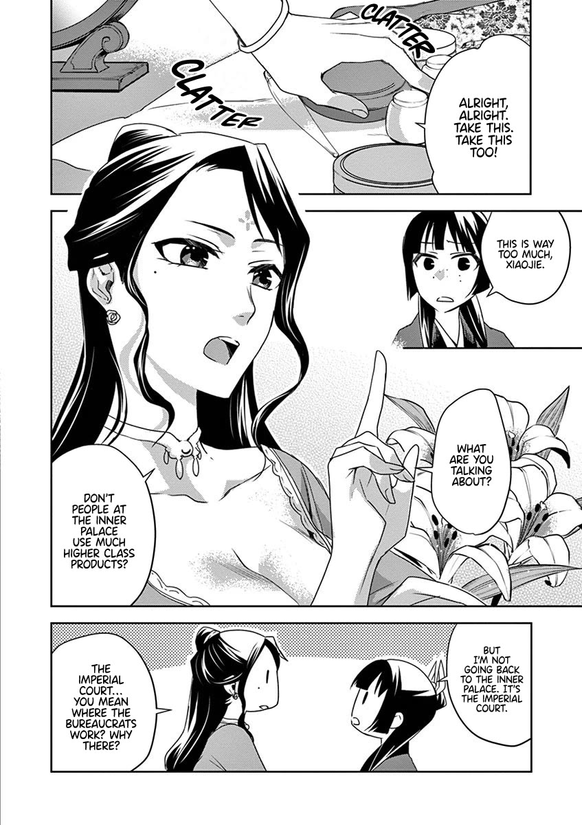 Kusuriya no Hitorigoto - Maomao no Koukyuu Nazotoki Techou Chapter 14 page 8 - Chapter 14: Working in the Imperial Court