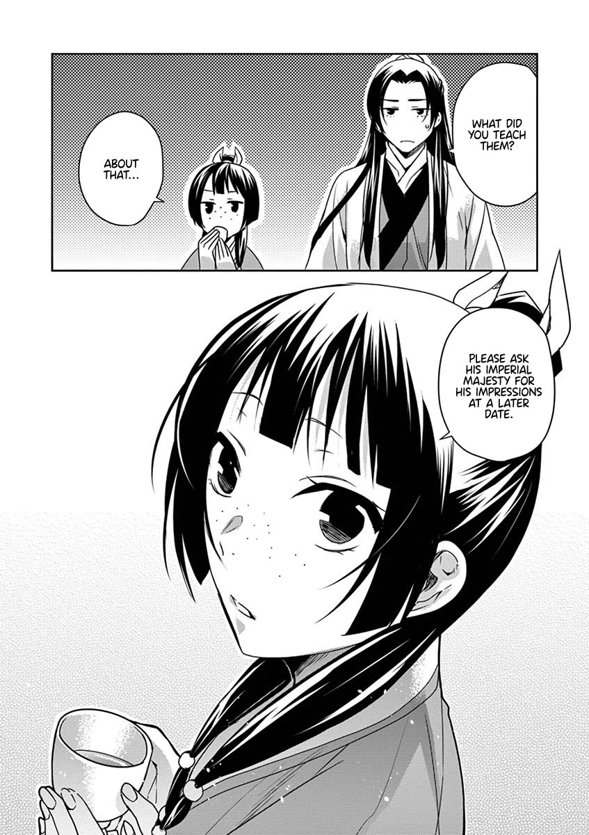 Kusuriya no Hitorigoto - Maomao no Koukyuu Nazotoki Techou Chapter 17 page 23 - Chapter 17: A Class at the Inner Palace