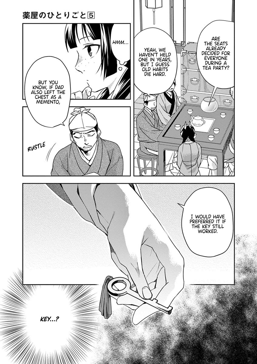 Kusuriya no Hitorigoto - Maomao no Koukyuu Nazotoki Techou Chapter 19 page 20 - Chapter 19: The Will