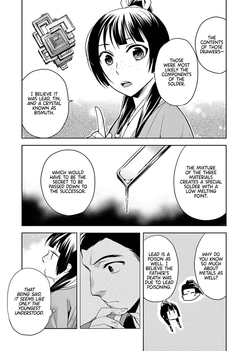 Kusuriya no Hitorigoto - Maomao no Koukyuu Nazotoki Techou Chapter 19 page 38 - Chapter 19: The Will