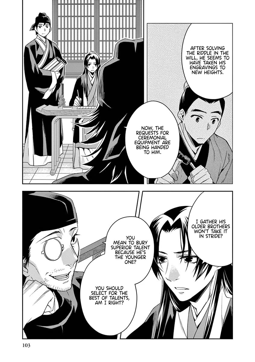 Kusuriya no Hitorigoto - Maomao no Koukyuu Nazotoki Techou Chapter 21 page 19 - Chapter 21: Luohan