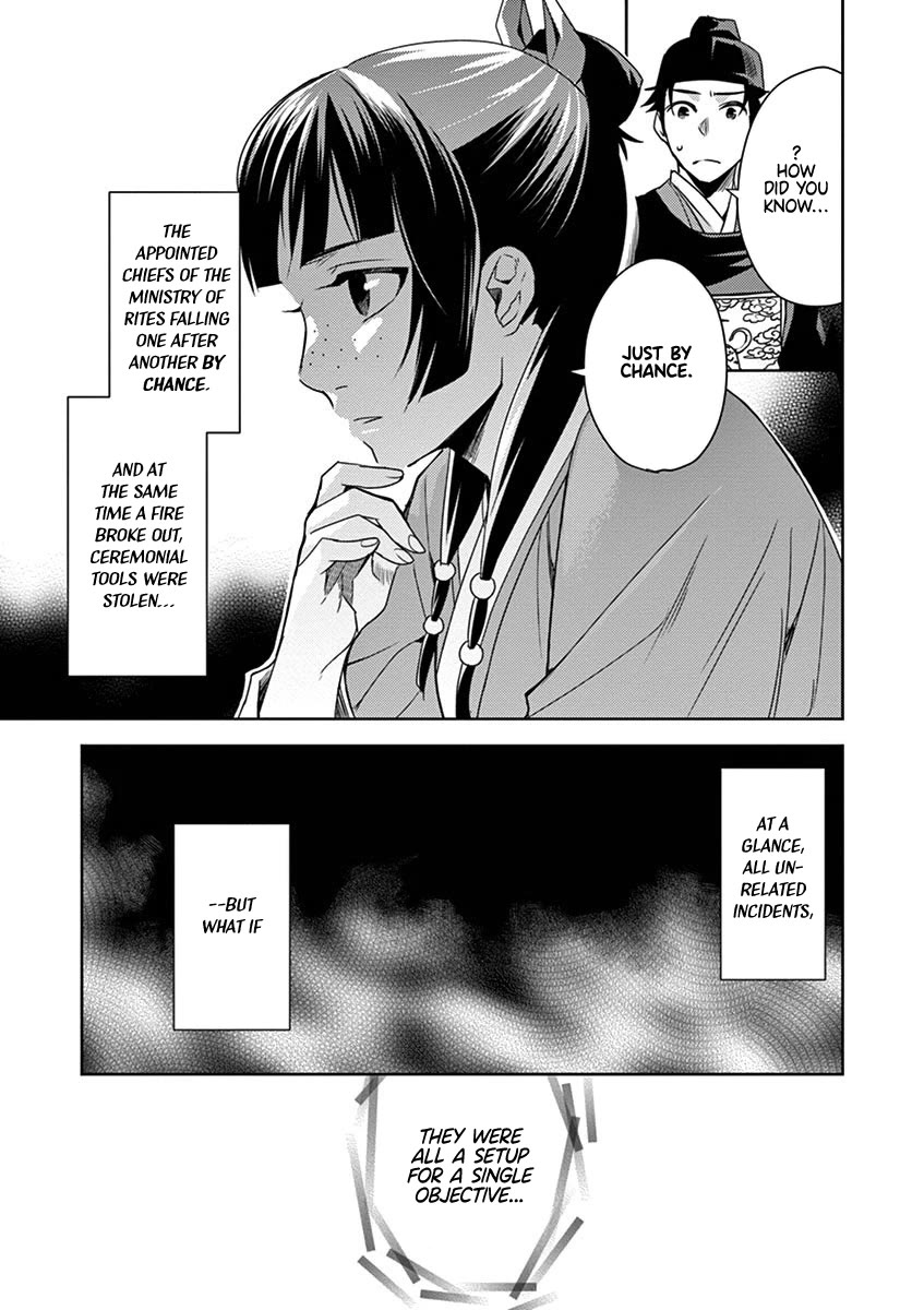 Kusuriya no Hitorigoto - Maomao no Koukyuu Nazotoki Techou Chapter 22 page 23 - Chapter 22: By Chance or By Design