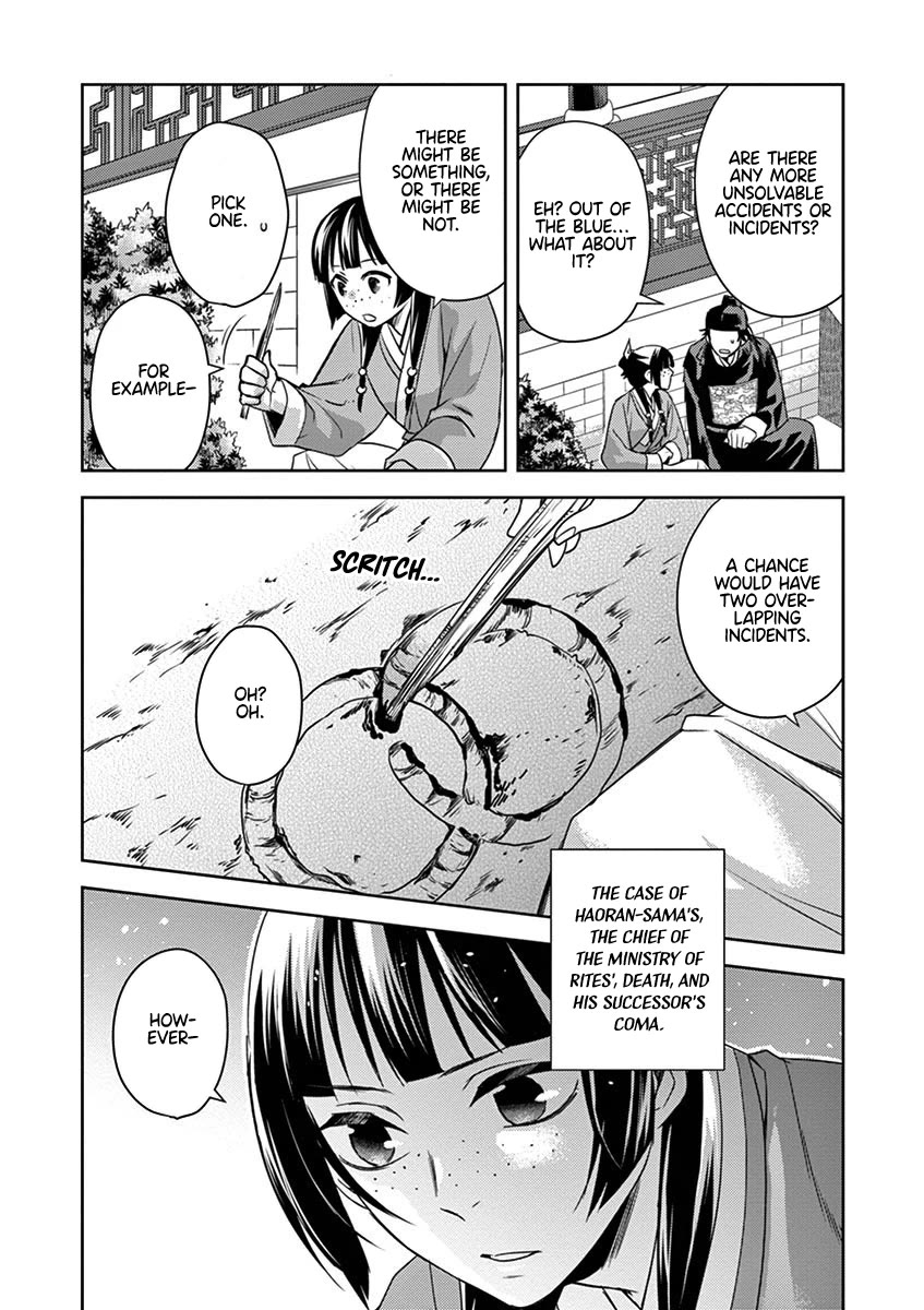 Kusuriya no Hitorigoto - Maomao no Koukyuu Nazotoki Techou Chapter 22 page 28 - Chapter 22: By Chance or By Design