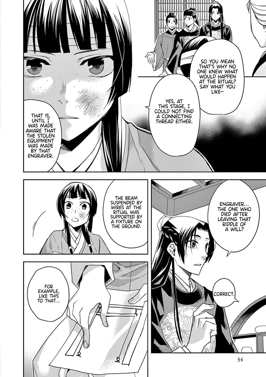 Kusuriya no Hitorigoto - Maomao no Koukyuu Nazotoki Techou Chapter 23 page 32 - Chapter 23: Purification Ritual