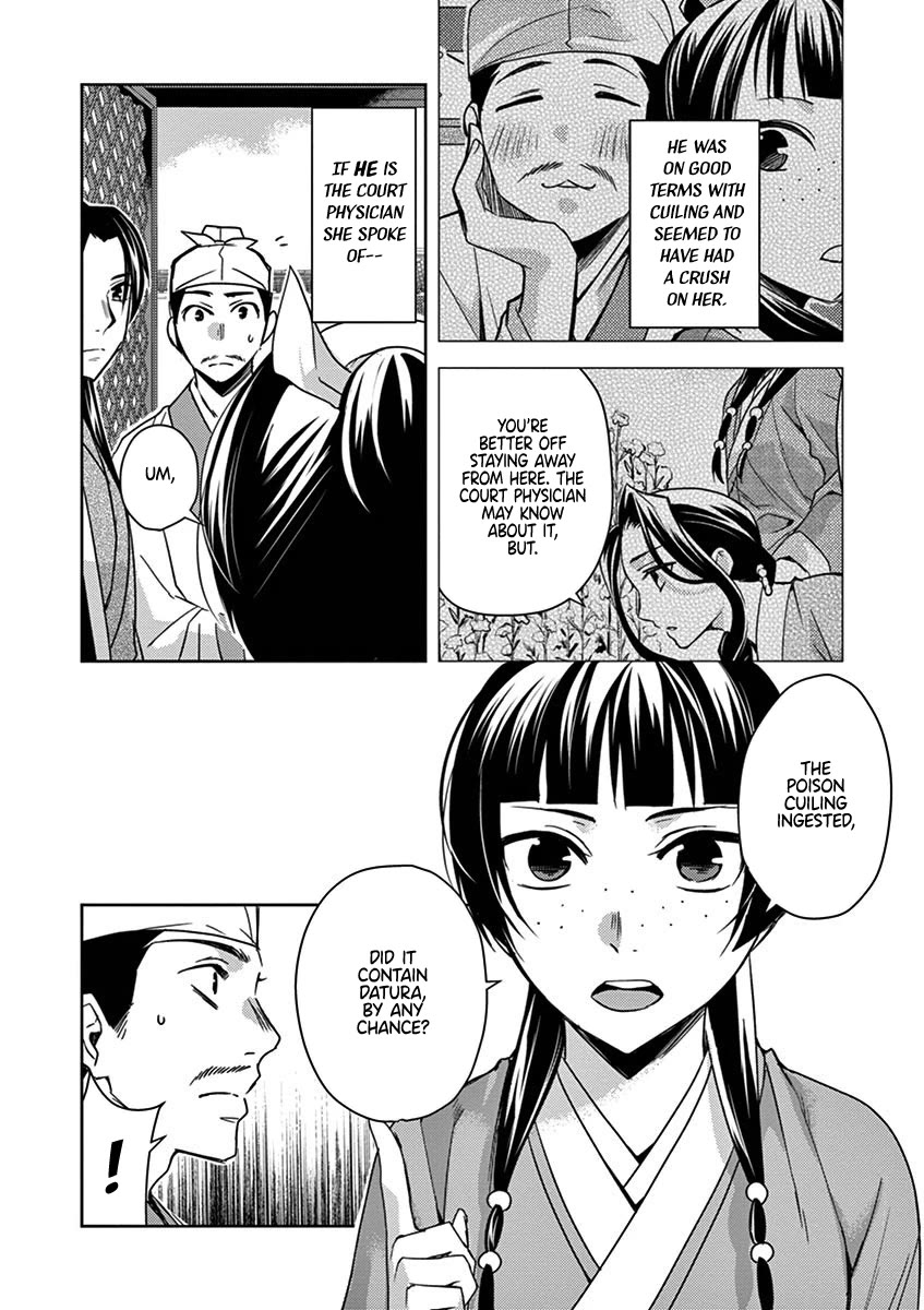 Kusuriya no Hitorigoto - Maomao no Koukyuu Nazotoki Techou Chapter 24 page 10 - Chapter 24: Lady of Moonflowers