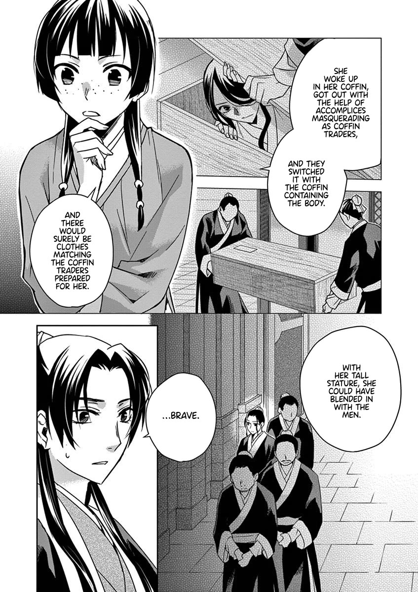 Kusuriya no Hitorigoto - Maomao no Koukyuu Nazotoki Techou Chapter 24 page 22 - Chapter 24: Lady of Moonflowers