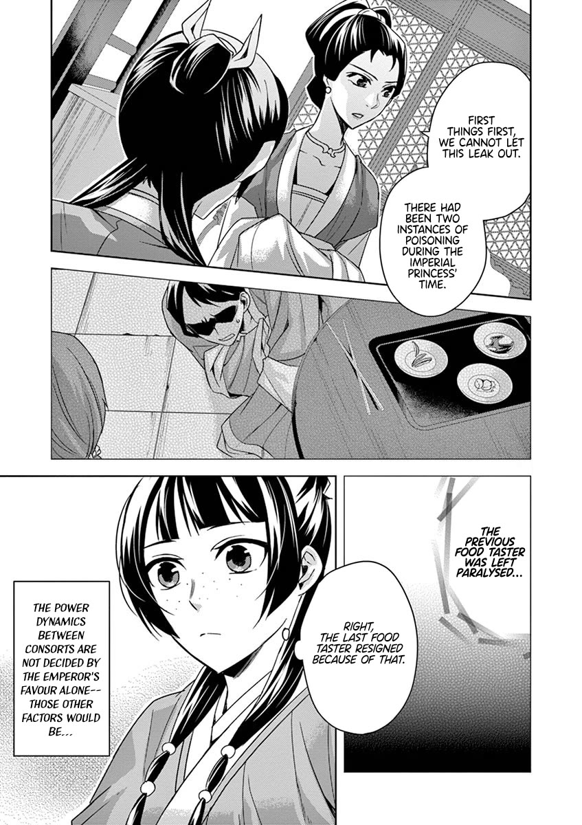 Kusuriya no Hitorigoto - Maomao no Koukyuu Nazotoki Techou Chapter 25 page 13 - Chapter 25: Once Again, the Inner Palace