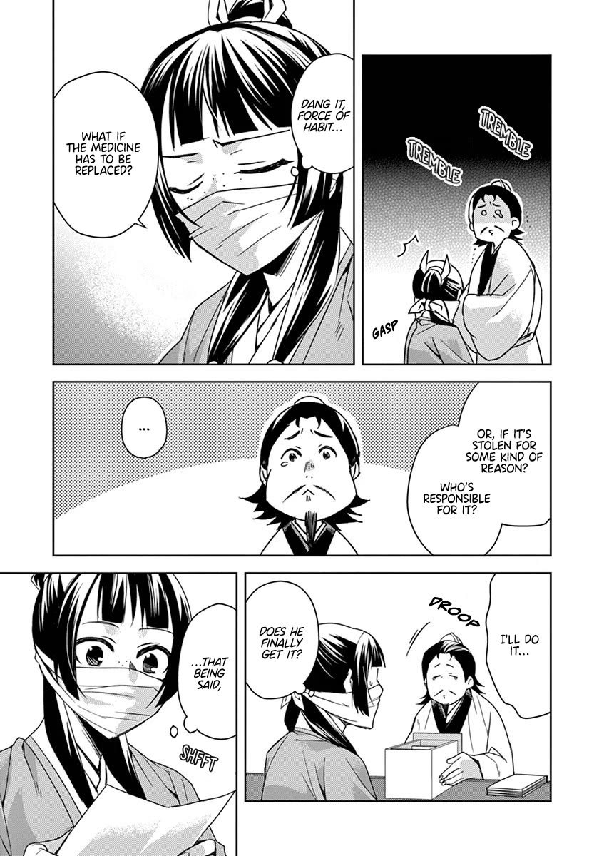 Kusuriya no Hitorigoto - Maomao no Koukyuu Nazotoki Techou Chapter 25 page 19 - Chapter 25: Once Again, the Inner Palace
