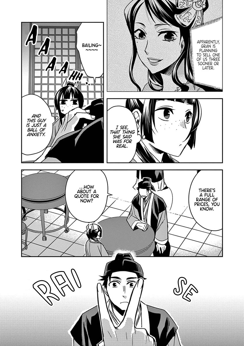 Kusuriya no Hitorigoto - Maomao no Koukyuu Nazotoki Techou Chapter 26 page 4 - Chapter 26: Redemption Strategy