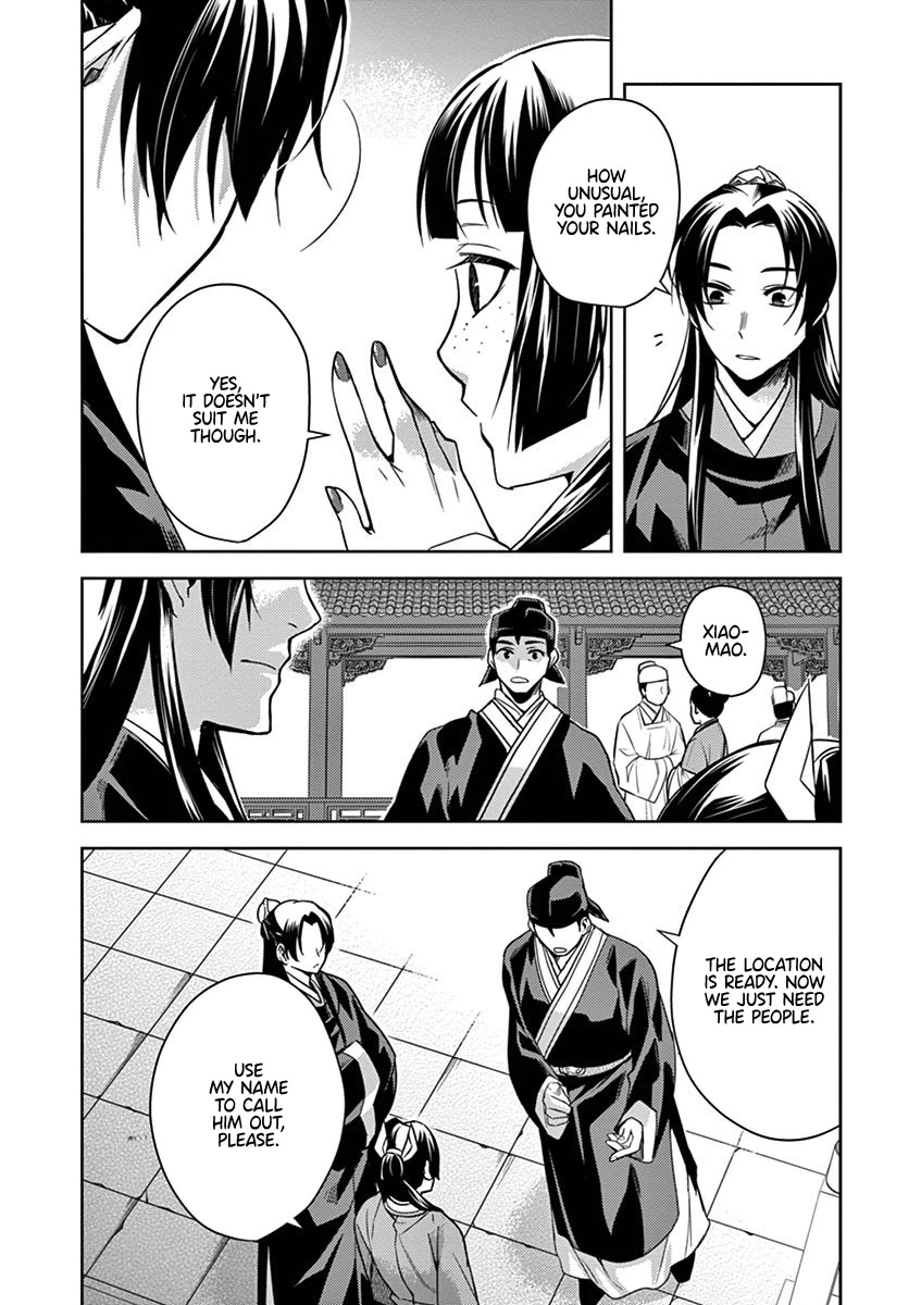 Kusuriya no Hitorigoto - Maomao no Koukyuu Nazotoki Techou Chapter 27 page 54 - Chapter 27: Blue Roses