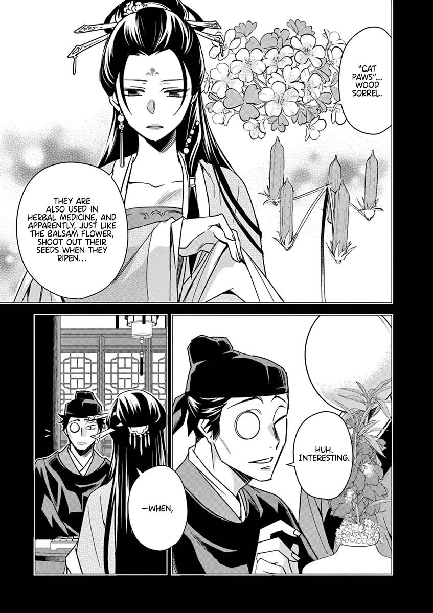 Kusuriya no Hitorigoto - Maomao no Koukyuu Nazotoki Techou Chapter 29 page 3 - Chapter 29: Balsam and Wood Sorrel
