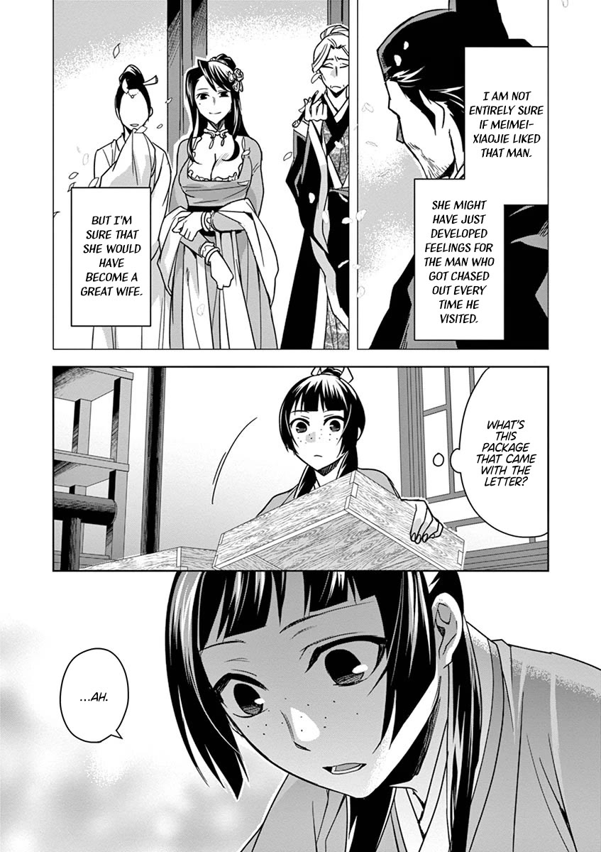 Kusuriya no Hitorigoto - Maomao no Koukyuu Nazotoki Techou Chapter 29 page 53 - Chapter 29: Balsam and Wood Sorrel