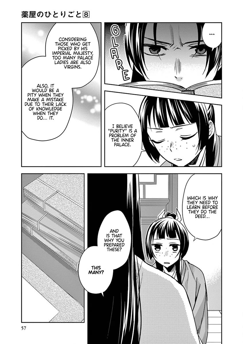 Kusuriya no Hitorigoto - Maomao no Koukyuu Nazotoki Techou Chapter 31 page 13 - Chapter 31: Books