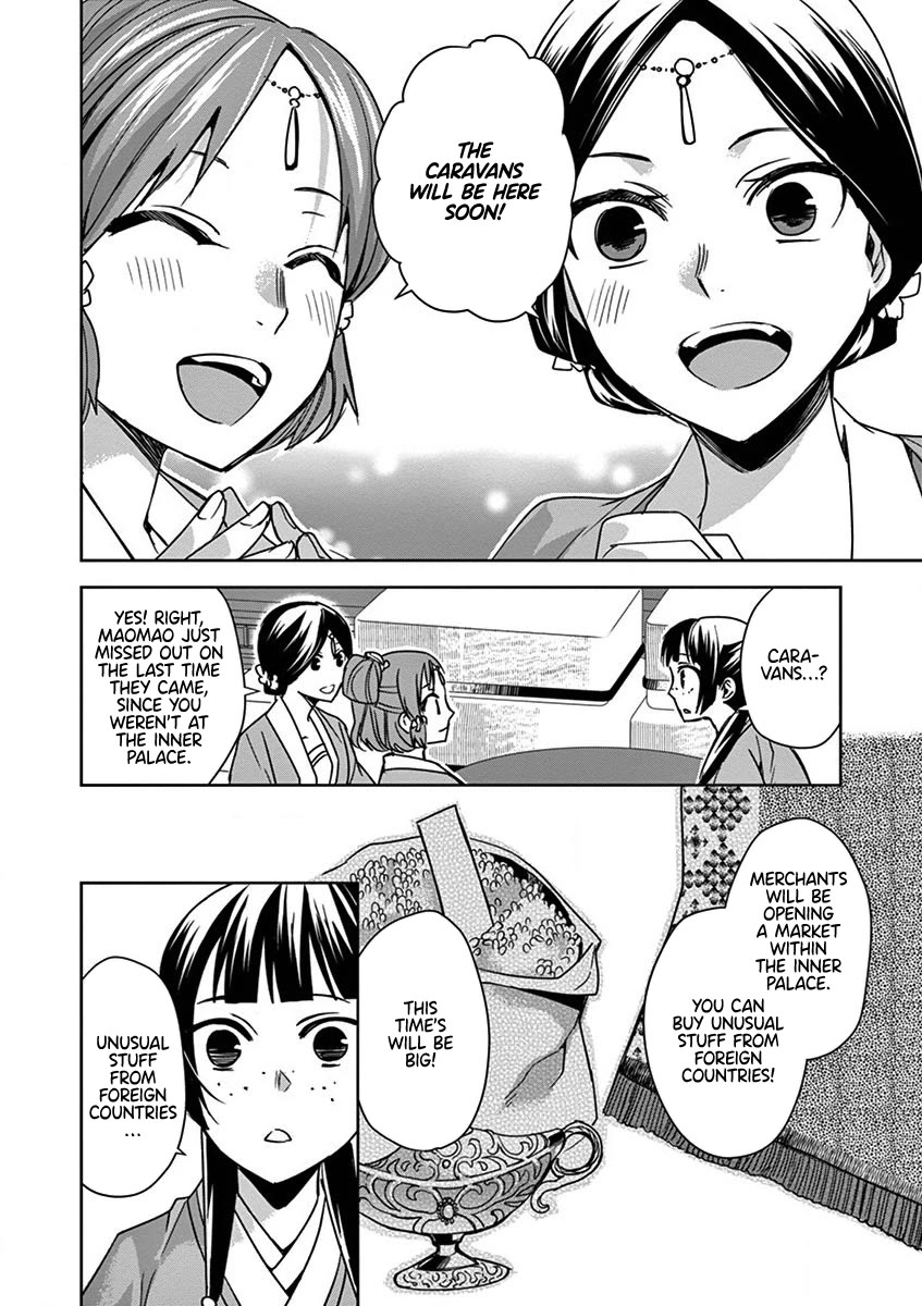 Kusuriya no Hitorigoto - Maomao no Koukyuu Nazotoki Techou Chapter 32 page 22 - Chapter 32: The Caravans