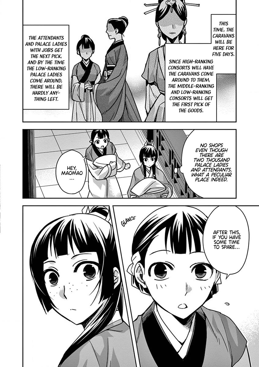 Kusuriya no Hitorigoto - Maomao no Koukyuu Nazotoki Techou Chapter 32 page 26 - Chapter 32: The Caravans