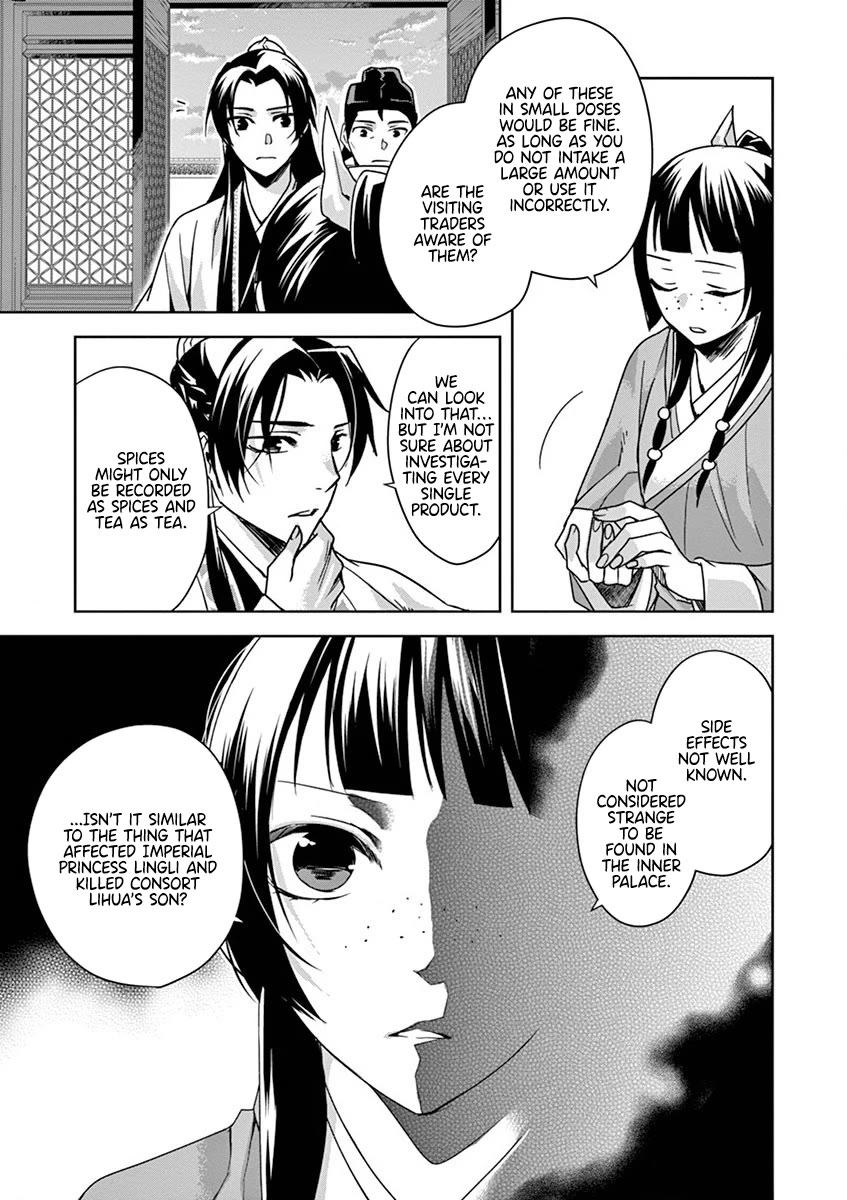 Kusuriya no Hitorigoto - Maomao no Koukyuu Nazotoki Techou Chapter 33 page 21 - Chapter 33: Perfume Oil