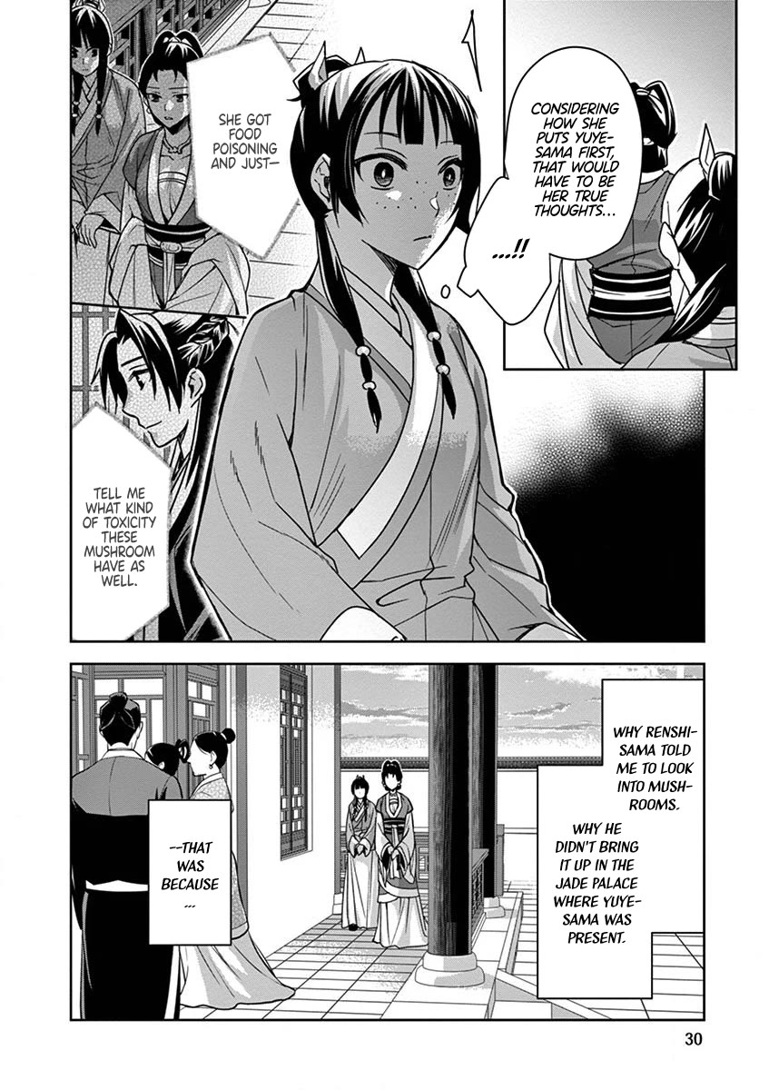 Kusuriya no Hitorigoto - Maomao no Koukyuu Nazotoki Techou Chapter 34 page 30 - Chapter 34: Corpse Fungus (1)