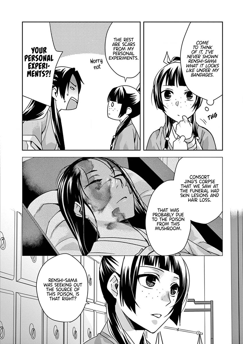Kusuriya no Hitorigoto - Maomao no Koukyuu Nazotoki Techou Chapter 35 page 10 - Chapter 35: Corpse Fungus (2)