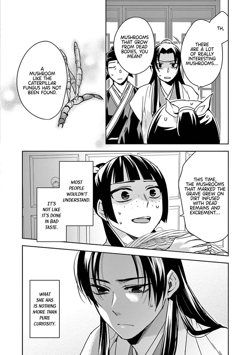 Kusuriya no Hitorigoto - Maomao no Koukyuu Nazotoki Techou Chapter 35 page 37 - Chapter 35: Corpse Fungus (2)