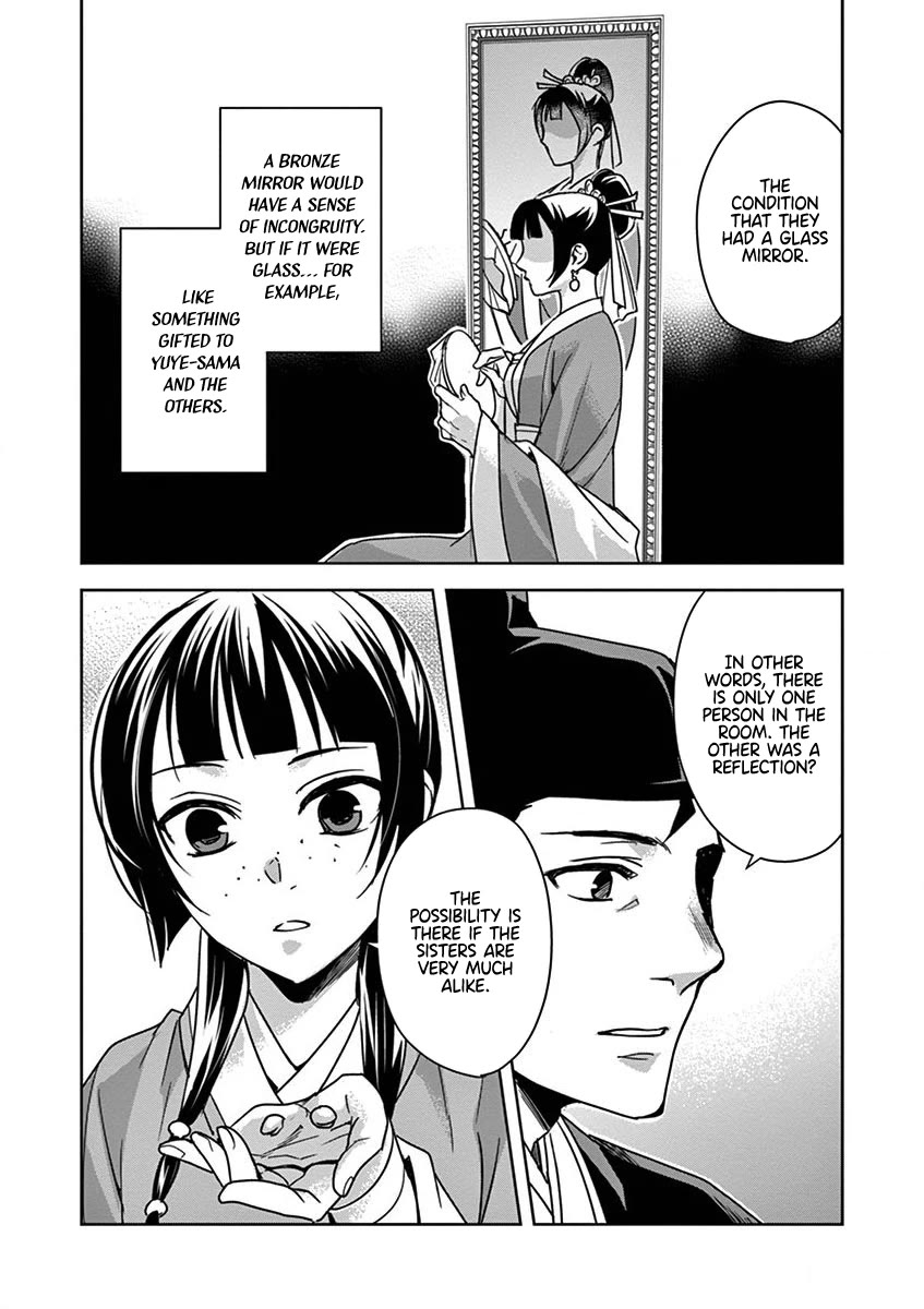 Kusuriya no Hitorigoto - Maomao no Koukyuu Nazotoki Techou Chapter 36 page 26 - Chapter 36: Mirrors
