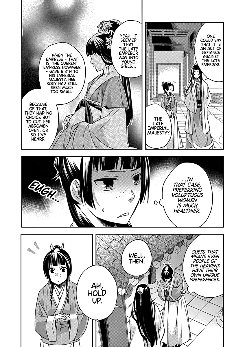 Kusuriya no Hitorigoto - Maomao no Koukyuu Nazotoki Techou Chapter 4 page 22 - Chapter 4: Imperial Command