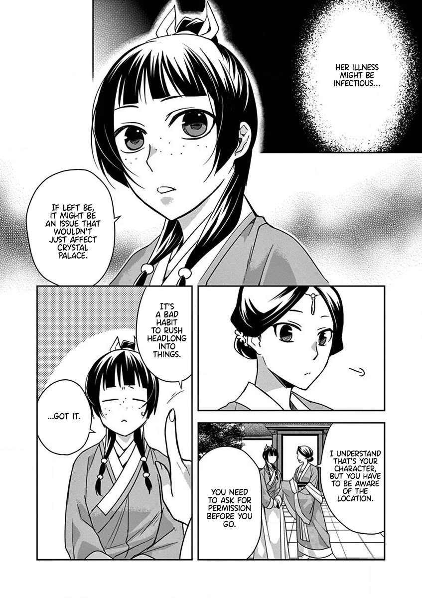 Kusuriya no Hitorigoto - Maomao no Koukyuu Nazotoki Techou Chapter 40 page 4 - Chapter 40: The Crystal Palace, Take Three (1)