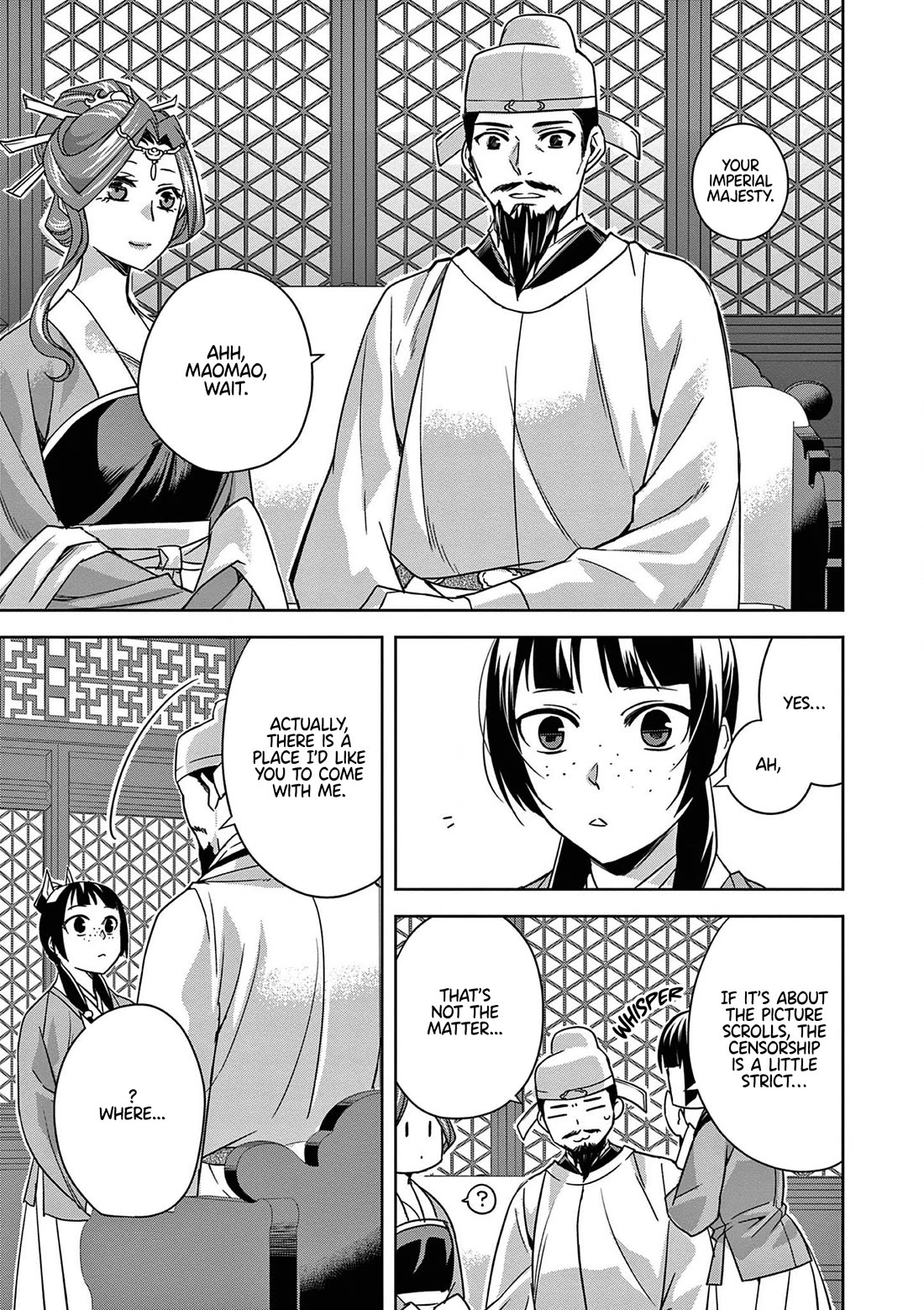 Kusuriya no Hitorigoto - Maomao no Koukyuu Nazotoki Techou Chapter 42 page 23 - Chapter 42: Shrine of Selection (1)