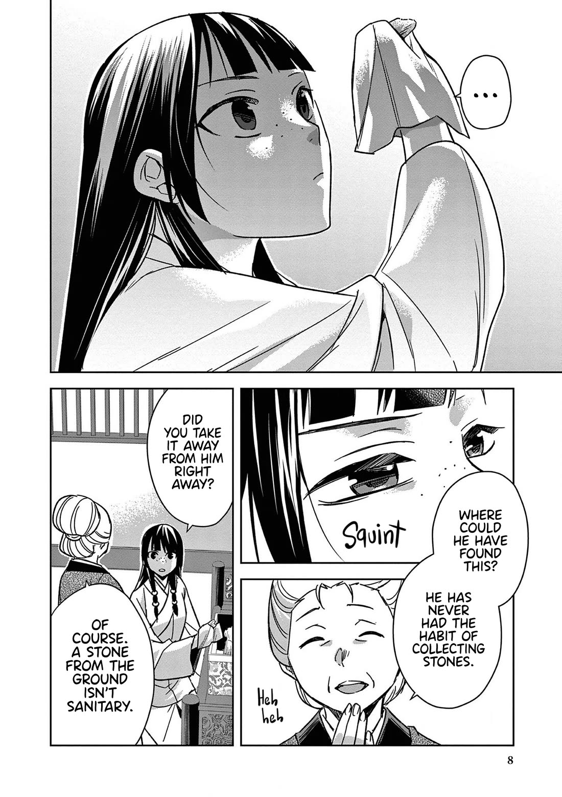 Kusuriya no Hitorigoto - Maomao no Koukyuu Nazotoki Techou Chapter 46 page 8 - Chapter 46: The Late Emperor's Secret