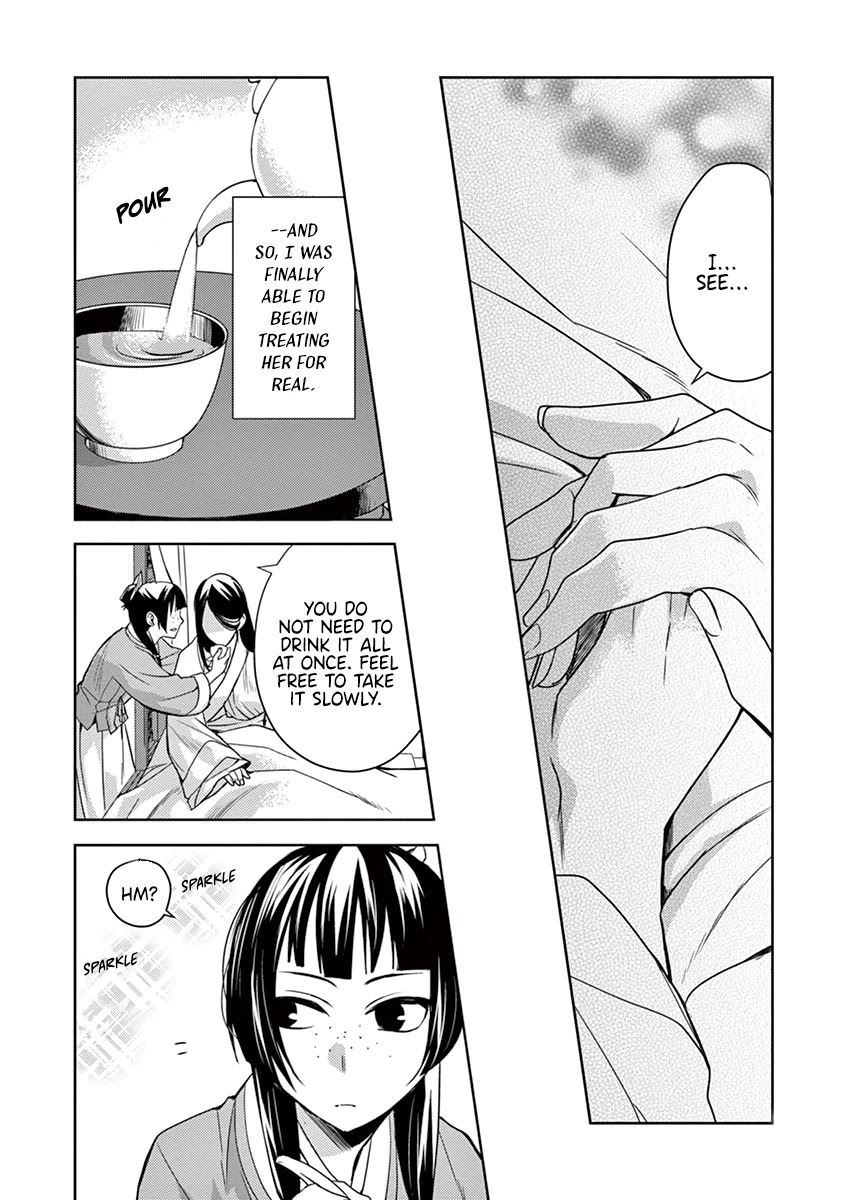 Kusuriya no Hitorigoto - Maomao no Koukyuu Nazotoki Techou Chapter 5 page 23 - Chapter 5: Nursing