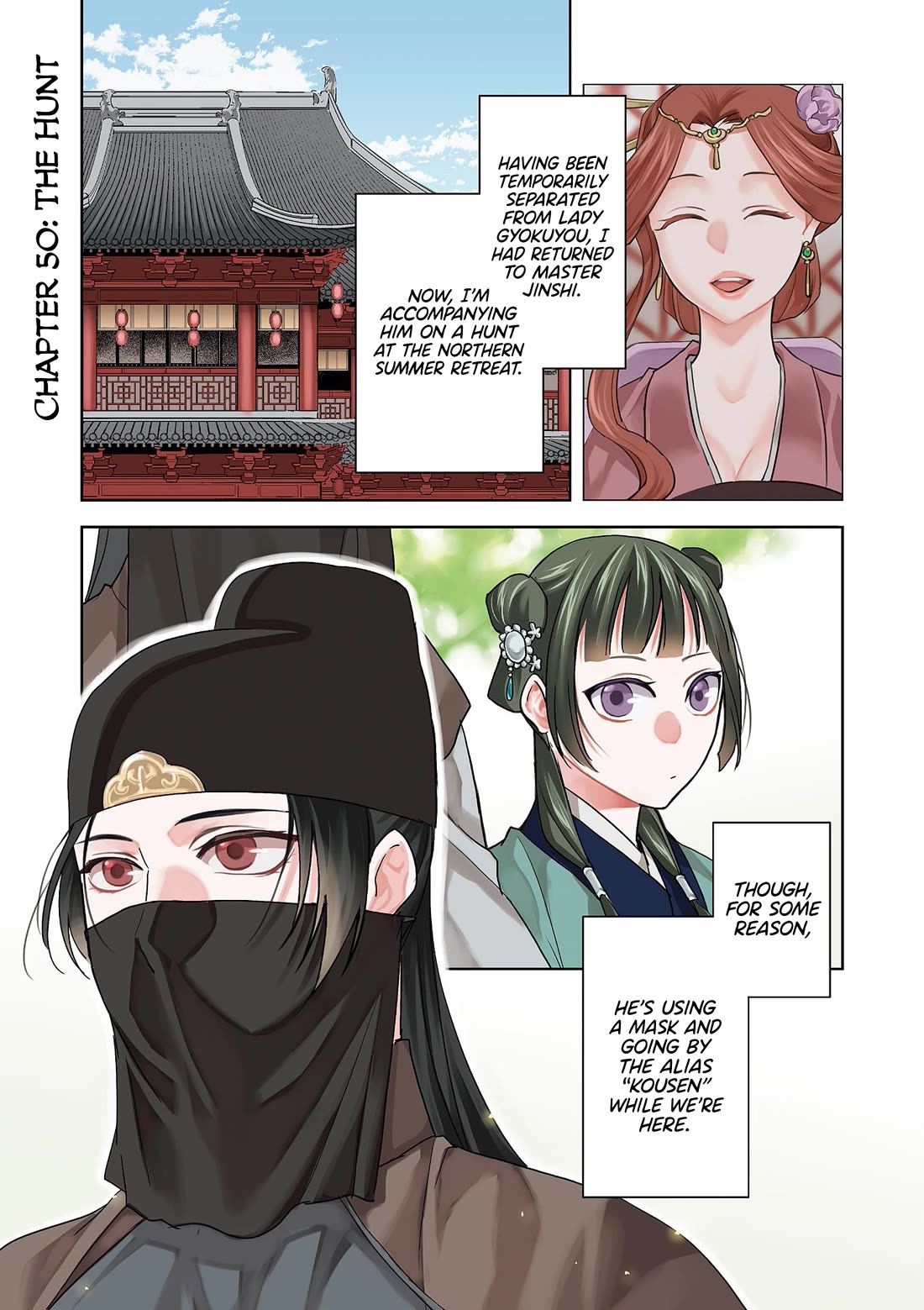 Kusuriya no Hitorigoto - Maomao no Koukyuu Nazotoki Techou Chapter 50 page 2 - Chapter 50: The Hunt
